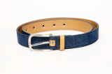 men_s denim fabric leather belt